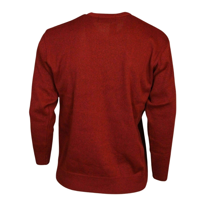 Men's Round Neck Long Sleeve Knitwear Pullover Jumper Cardigans Sweaters by Carabou