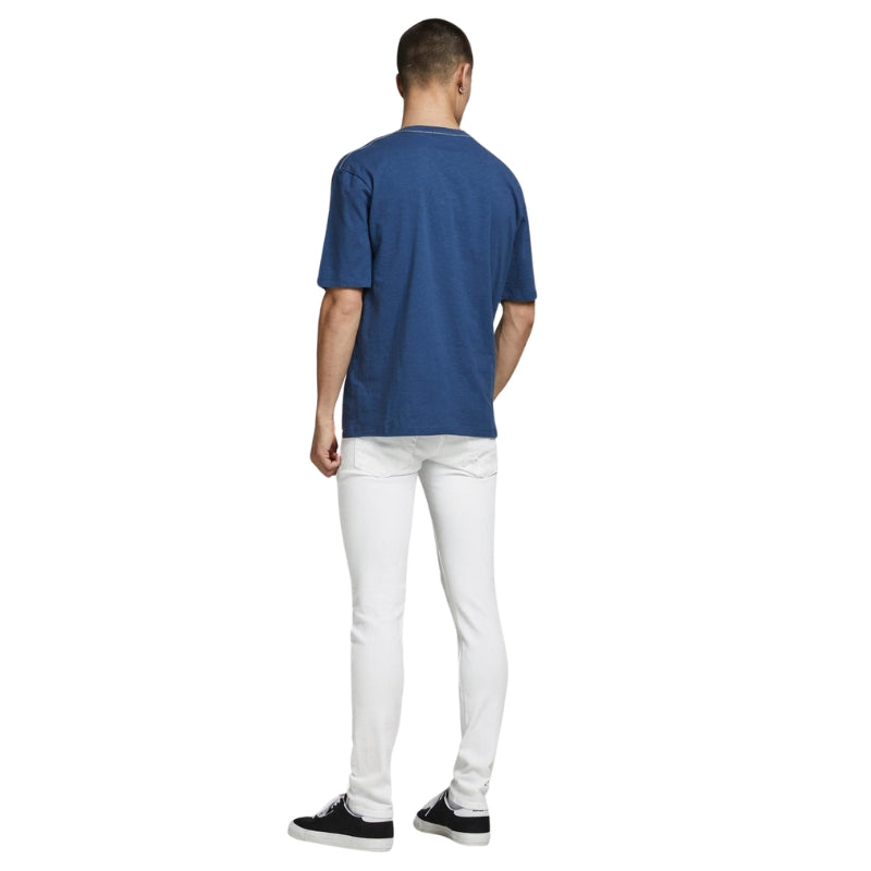 Jack & Jones Liam Men's Skinny Fit Jeans with Ripped Details, Available in Waist Sizes 27W to 36W