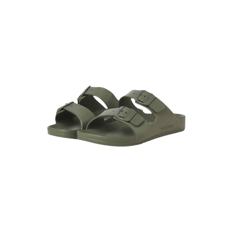 Men's Slide Sandals with Two Adjustable Straps, Suitable for Indoor and Outdoor Use, Available in Sizes 6UK to 12UK