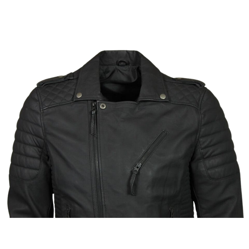 New Kam Men's Leather Jacket Heavy Duty Winter Coat Available in King Plus Sizes