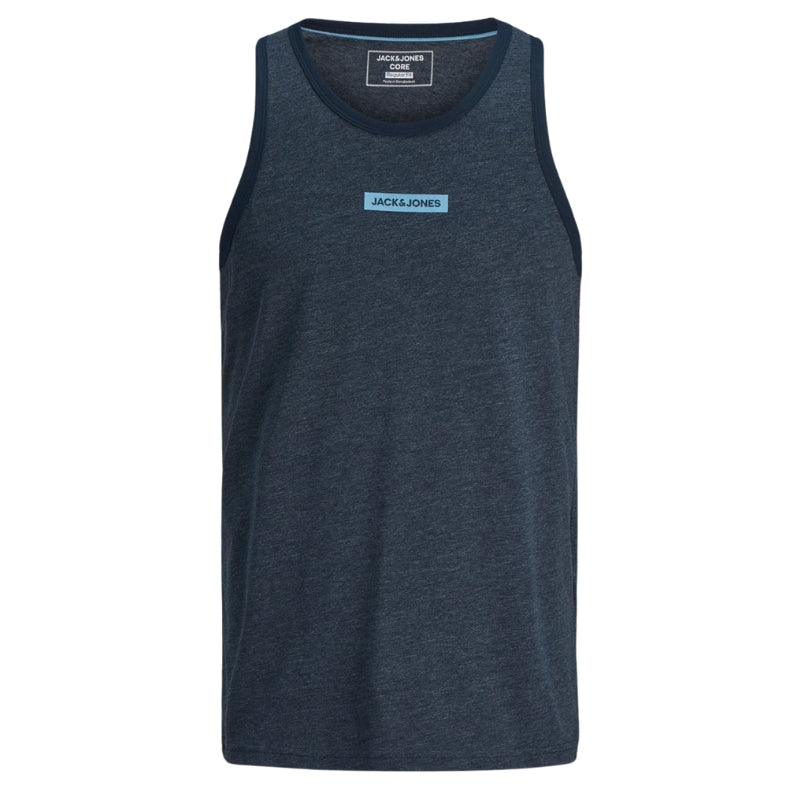 Jack & Jones Men's Slim-Fit Crew Neck Sleeveless Cotton Tank Top Gym Sports Vest