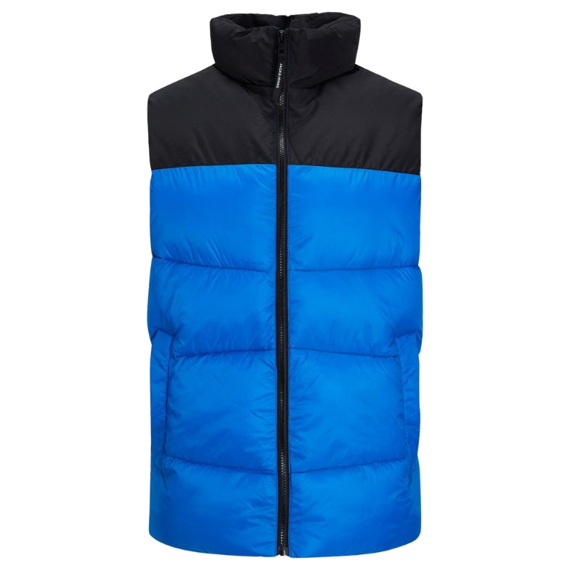 Jack & Jones Men's Hooded Quilted Body Warmer Sleeveless Jacket