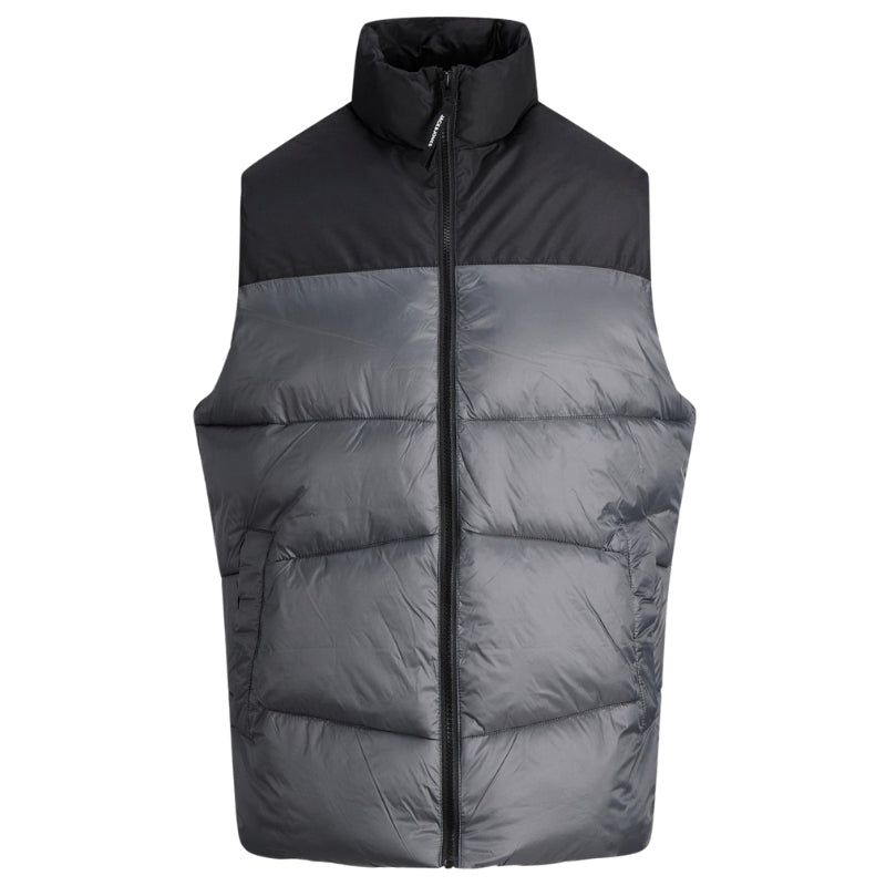 Jack & Jones Men's Hooded Quilted Body Warmer Sleeveless Jacket