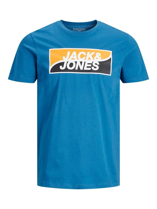 Jack & Jones Mens 'Fly' T-Shirt in Blue - VR2 Clothing