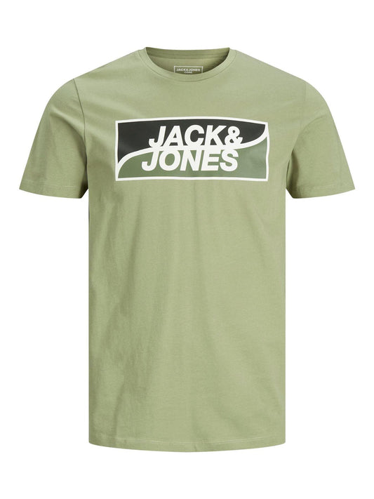 Jack & Jones Mens 'Fly' T-Shirt in Green - VR2 Clothing