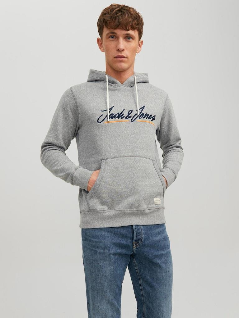 Jack & Jones Mens 'Tons' Hoody in Grey