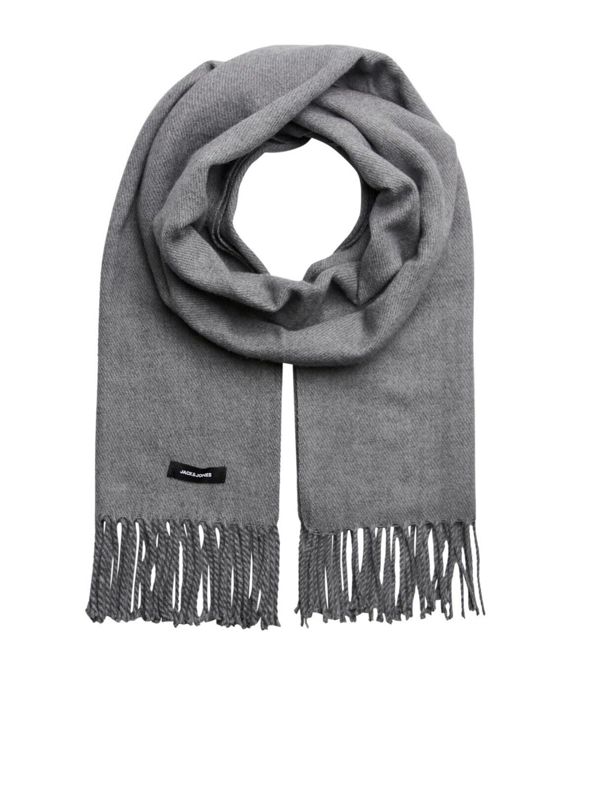 Jack & Jones 'Solid' Scarf in Grey