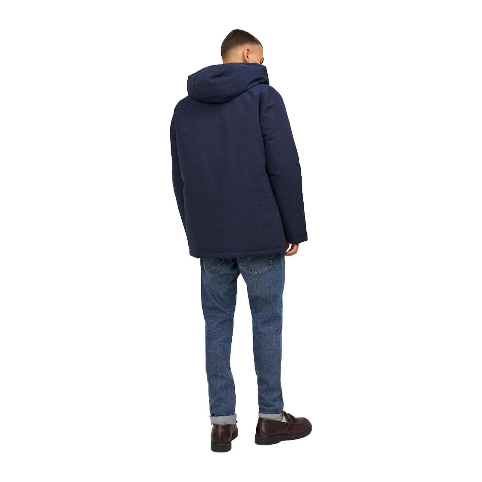 Jack & Jones Mens 'Loop' Parka Jacket in Navy