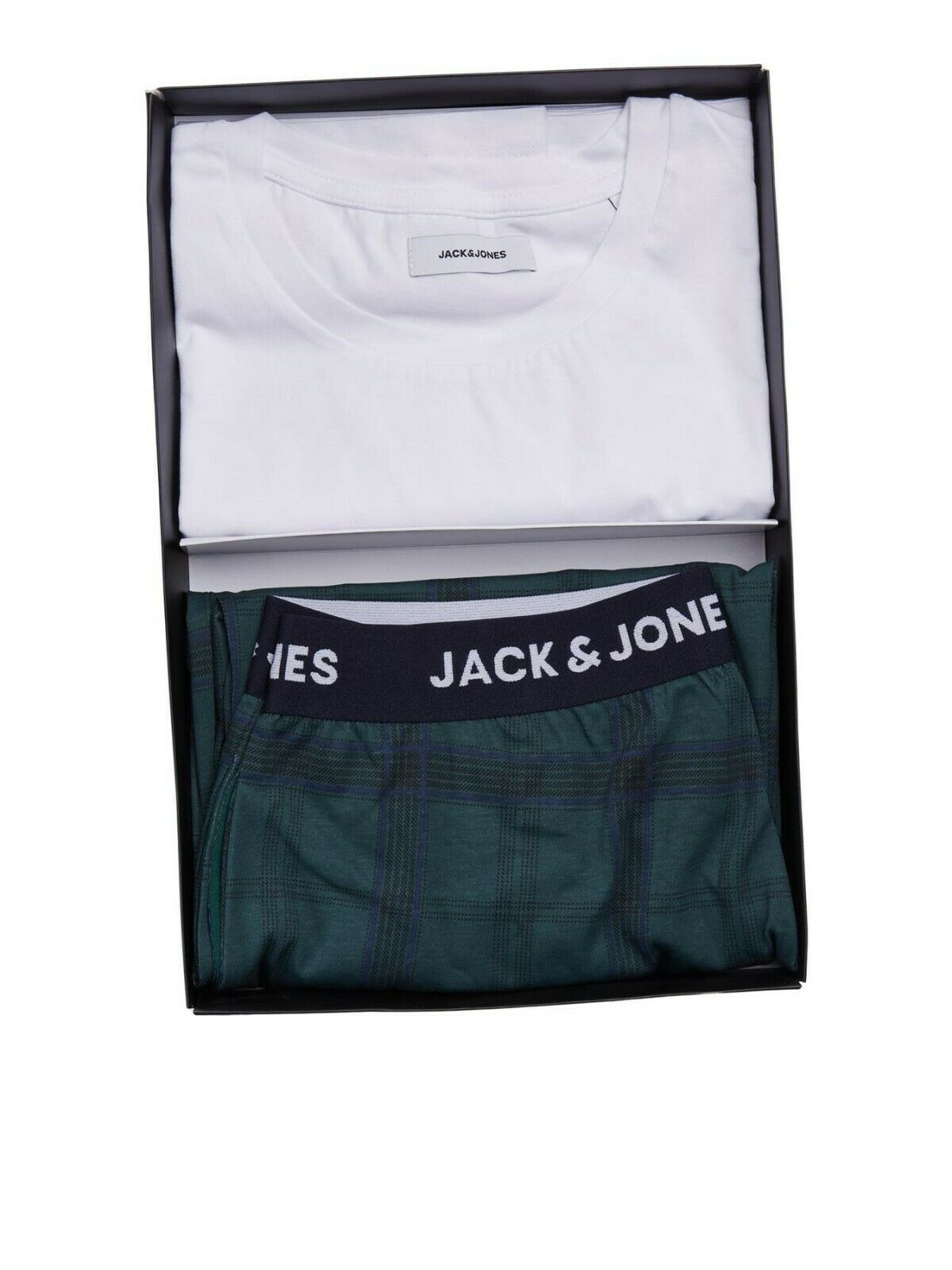Jack & Jones 'Train' Pyjama Set in Green